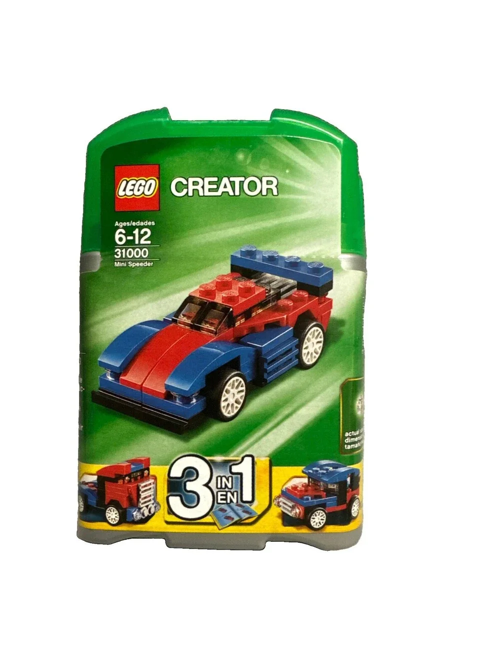 LEGO CREATOR: Mini Speeder (31000) Car 3 Models In 1 Vehicles Plastic Case 65pc